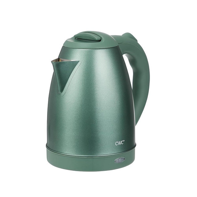 COOK WITH COLOR Electric Kettle - 1100W, 1.7L, Fast Boil, Auto Shut-Off, Swivel Base, Stainless Steel, Sage
