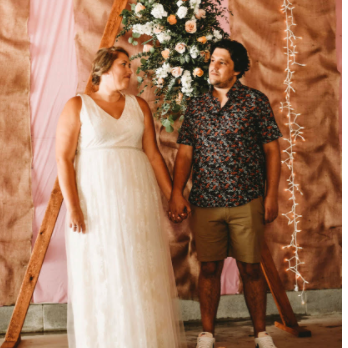 On our wedding day :)