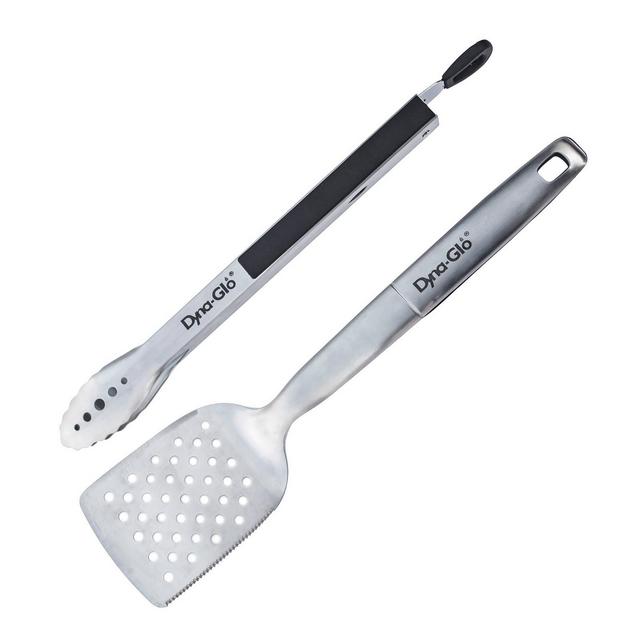 Dyna-Glo 2pc Stainless Steel Spatula and Tongs Set
