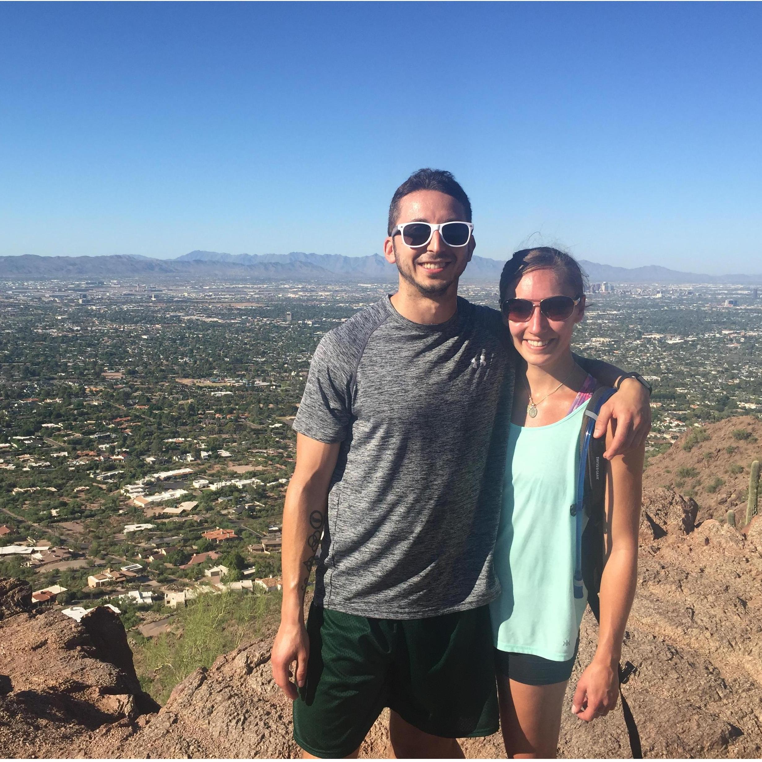 Camelback mountain in Arizona! Believe it or not we actually couldn't finish this hike. I blame the footwear.