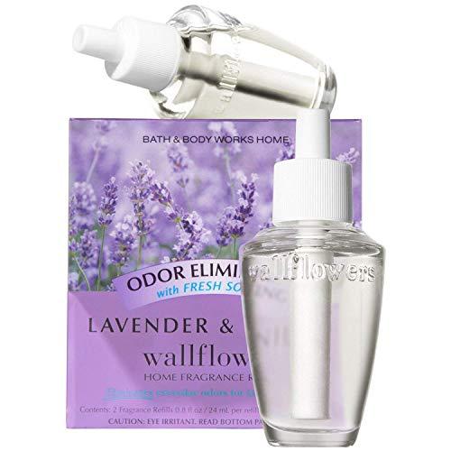 Bath & Body Works Lavender & Vanilla Wallflowers - Home Fragrance Refills, 2-Pack (1.6 fl oz total)