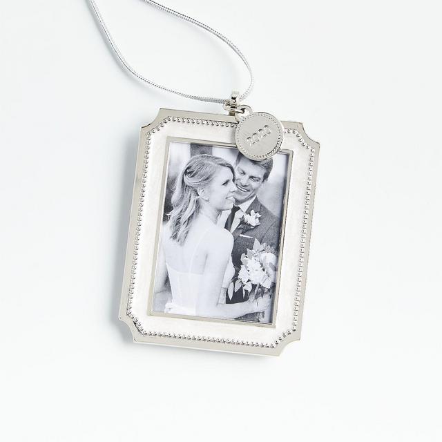 Silver Pearl Frame 2020 Ornament