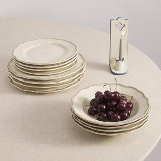 Sylvia 12-Piece Dinnerware Set with Pasta Bowl, Service for 4