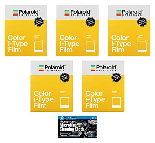 Impossible/Polaroid Color Glossy Instant Film for Polaroid Originals I-Type OneStep2 Camera - 5-Pack