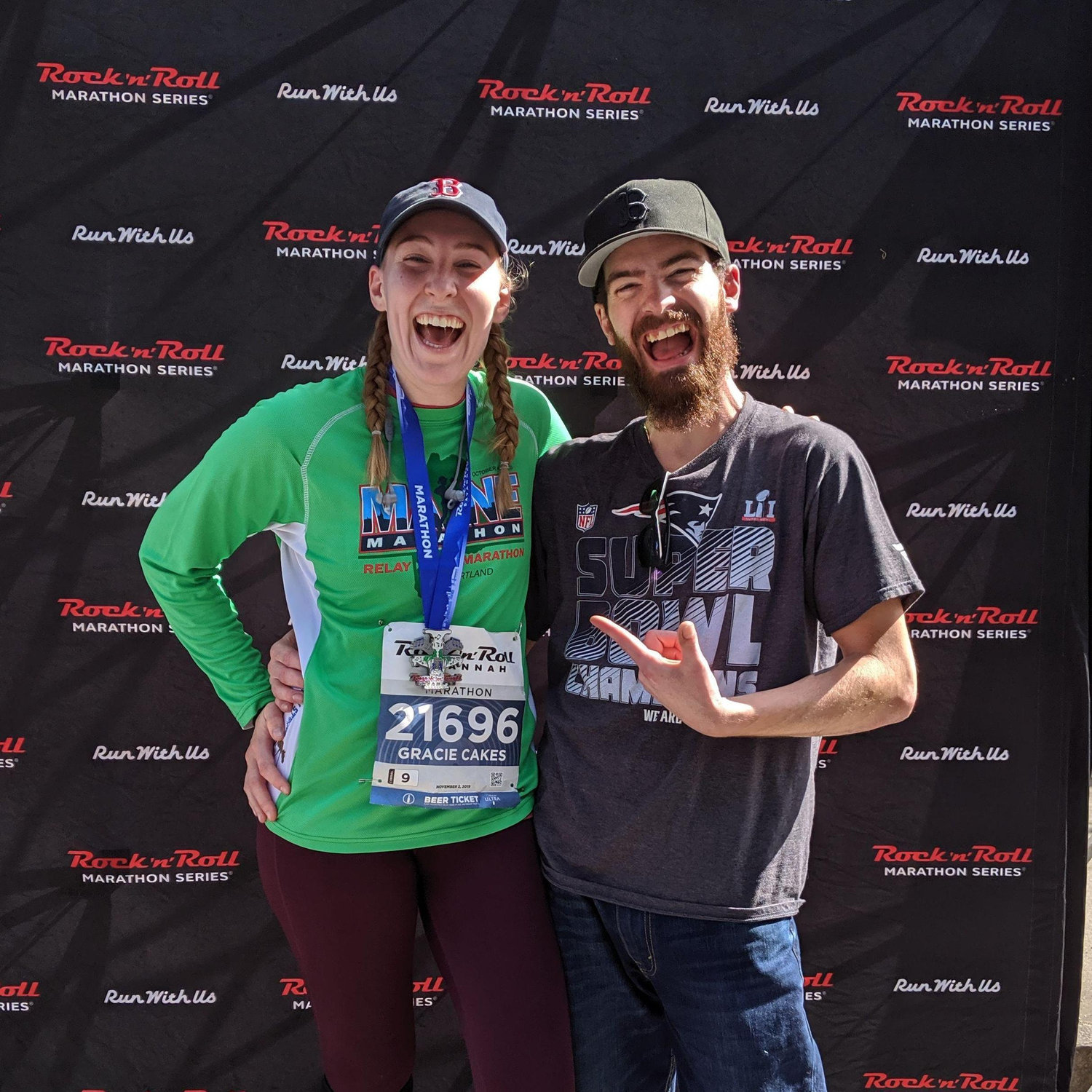 The 1st full marathon took 6.5 hrs - the 2nd only took 3.5 hrs! A new PR for sure 🥇 -Nov 2019