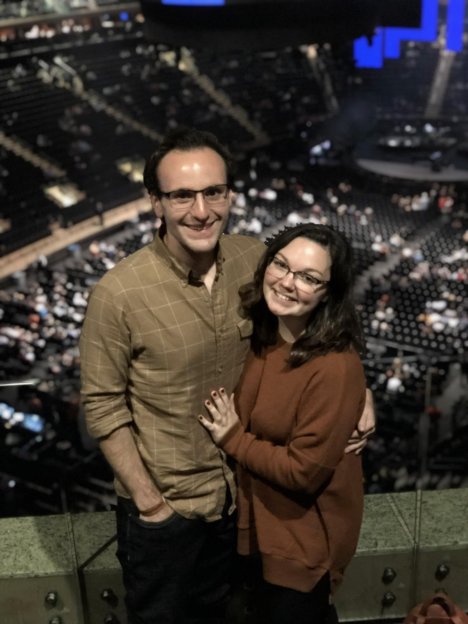 Julie surprised Colin by taking him to a Billy Joel concert in NYC. Julie told him they were going to an “art festival”!