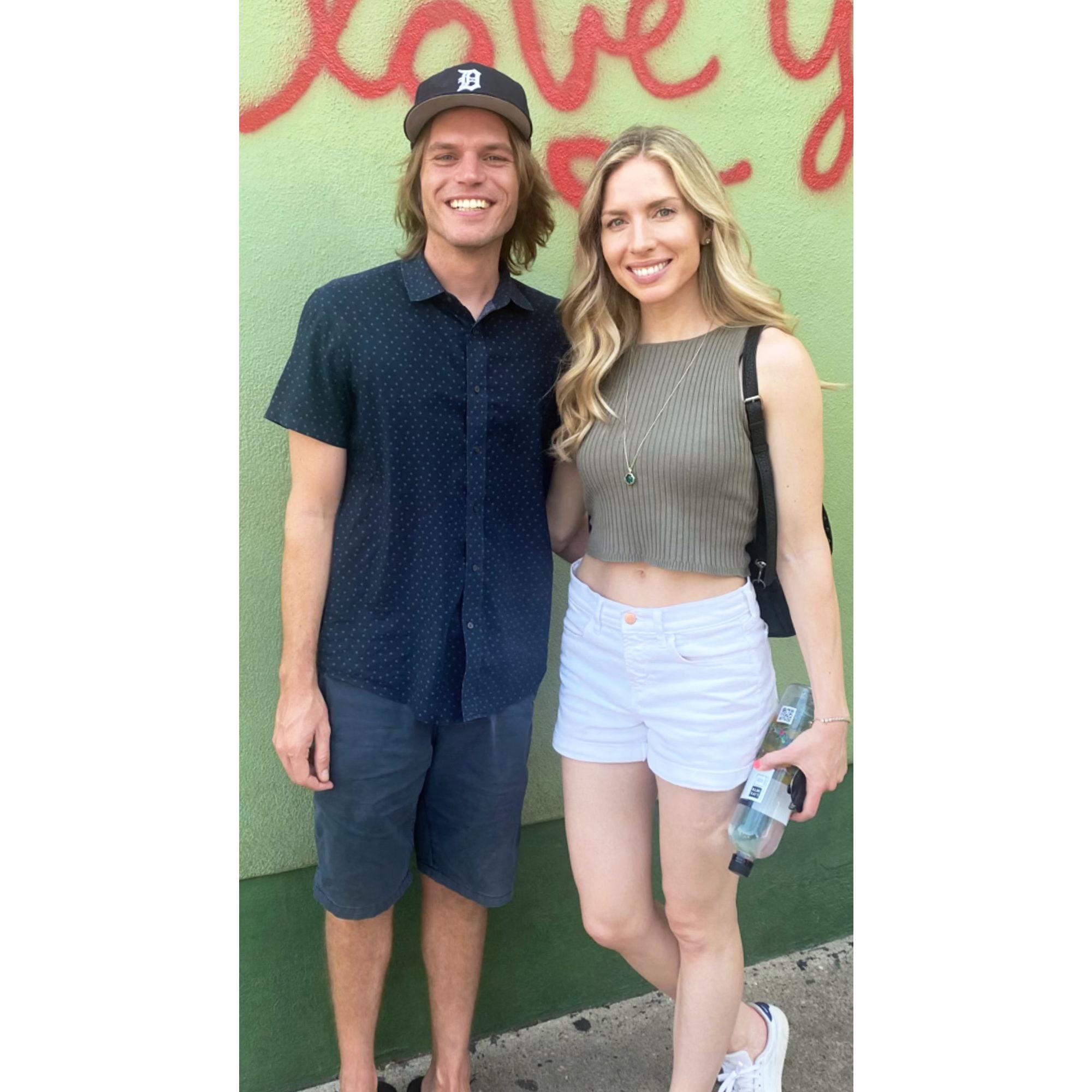 Walking around South Congress Ave during Rob's first visit to Austin, September 2021