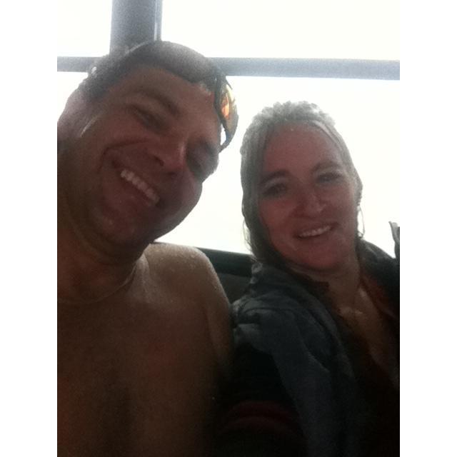 Daytona 500 2014 When it rained so hard it looked like we jumped in a pool with our clothes on!!!