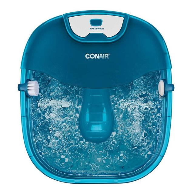 Conair Heat Sense Pedicure Foot Spa with Massaging Foot Rollers, Soothing Bubbles and Heat
