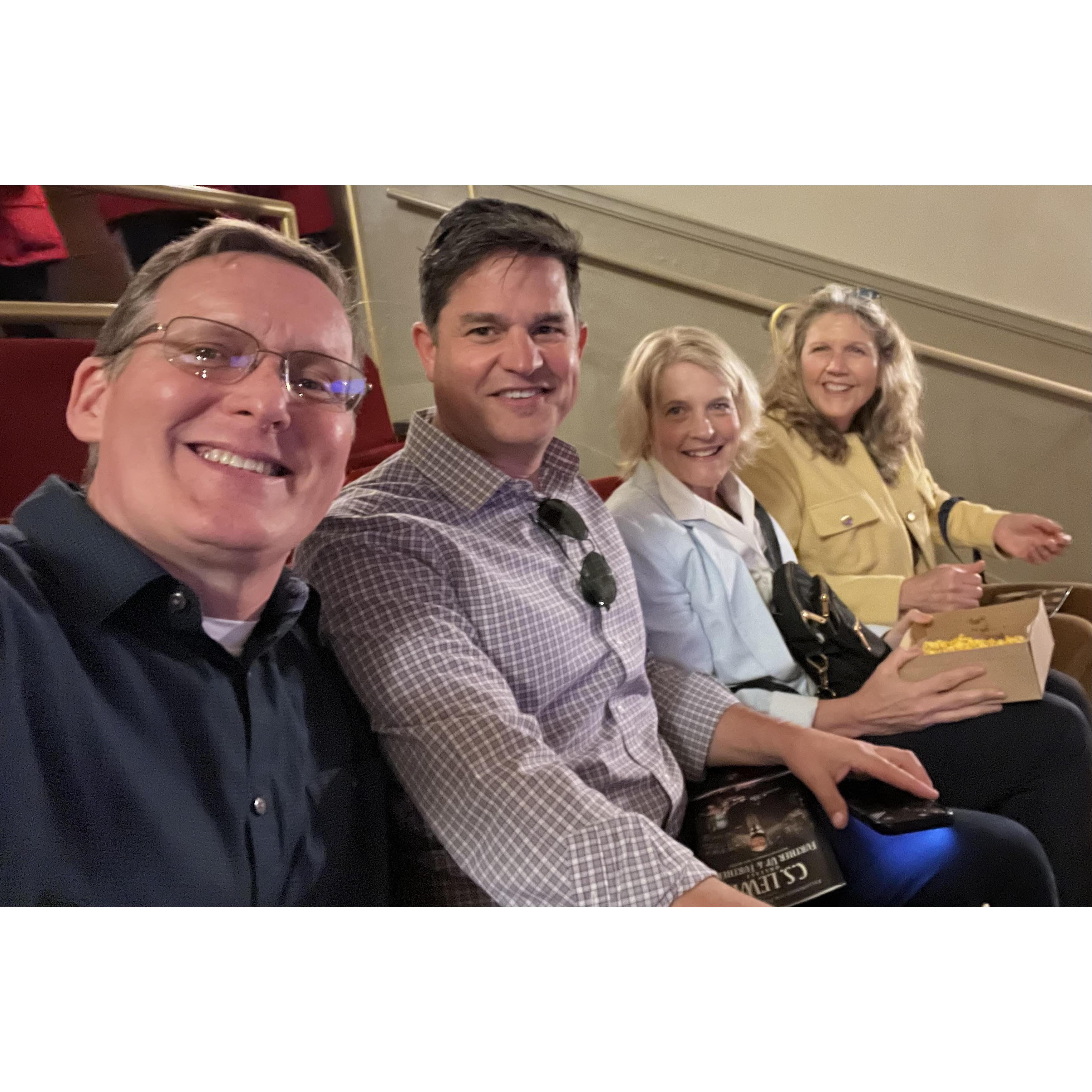 Unfortunately, it wasn't until our second meeting (and C.S. Lewis sequel) on May 11th 2024 that Joe & Becky's invite took on a "double-date" feel even with the awkward handshake goodbye.