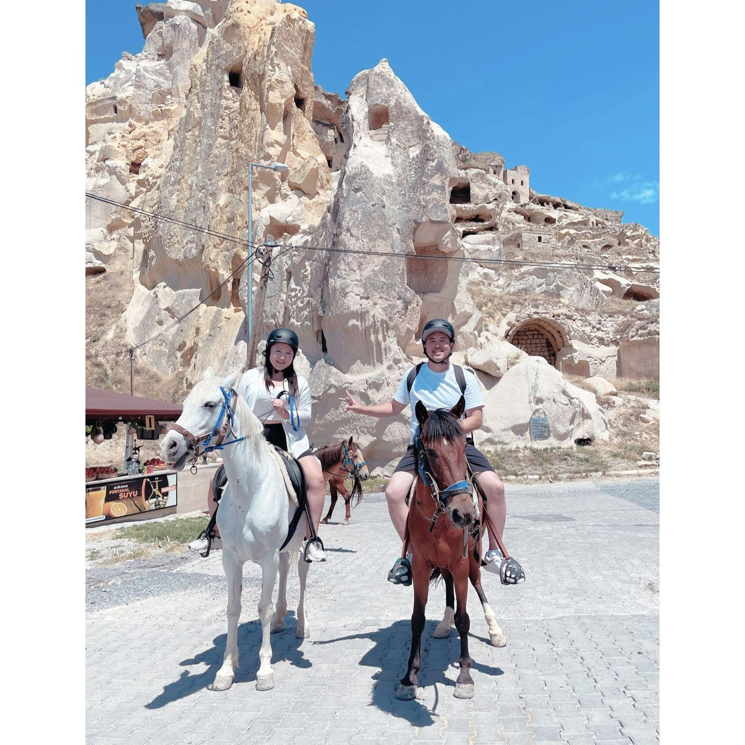 That one time we landed in Cappadocia at 6am and went straight to horseback riding XD (David was so miserable)
