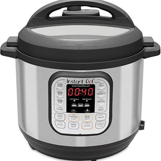 Instant Pot Duo 7-in-1 Electric Pressure Cooker, Slow Cooker, Rice Cooker, Steamer, Saute, Yogurt Maker, and Warmer, 6 Quart, 14 One-Touch Programs