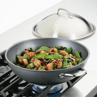 Accolade Forged Hard Anodized Covered Wok