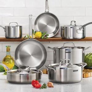 Tramontina 12-piece Tri-Ply Clad Stainless Steel Cookware Set