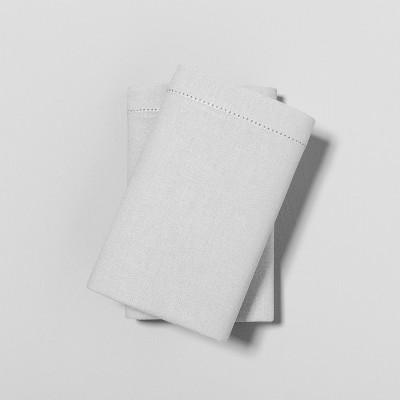 King Pillowcase Set Linen Blend Jet Gray - Hearth & Hand&#8482; with Magnolia