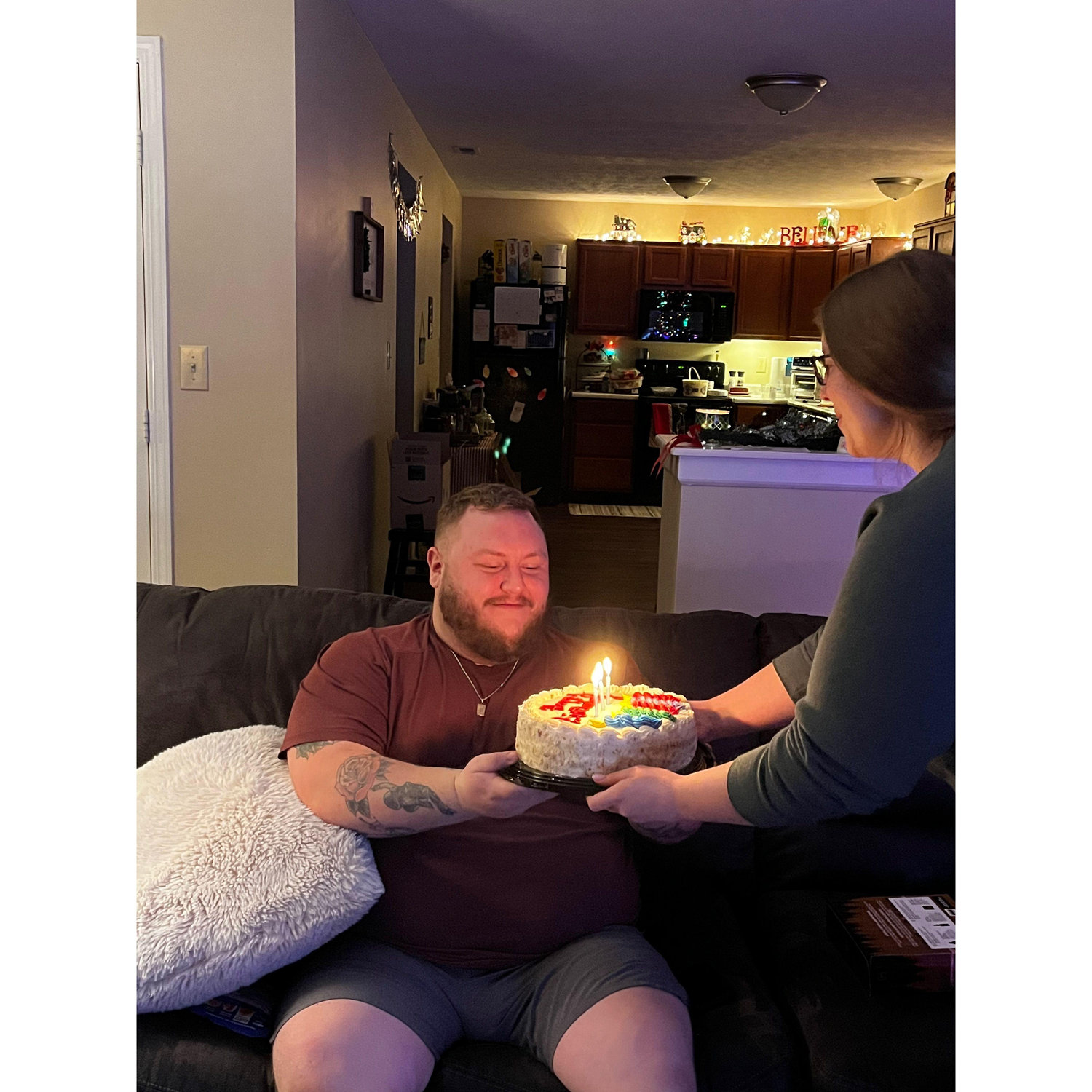 Celebrating Austin's birthday. :)