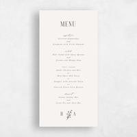 Beige Wedding Menu - Nydia