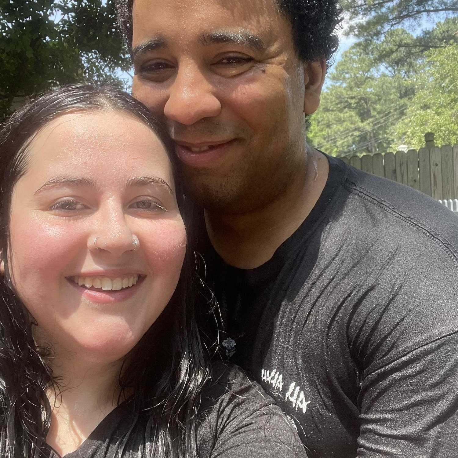 One of our favorite memories - playing with the water hose