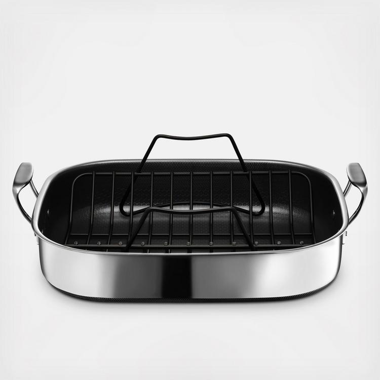 HexClad Hybrid Cookware, Roasting Pan with Rack | Zola