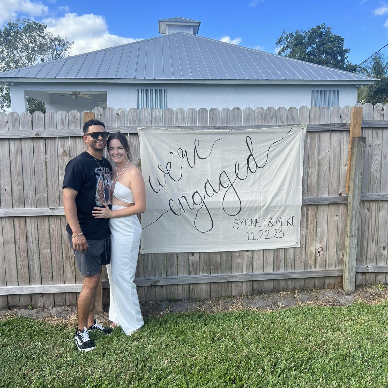 Backyard engagement party! 2/10/2024
