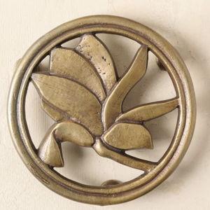 Magnolia Antique Brass Trivet
