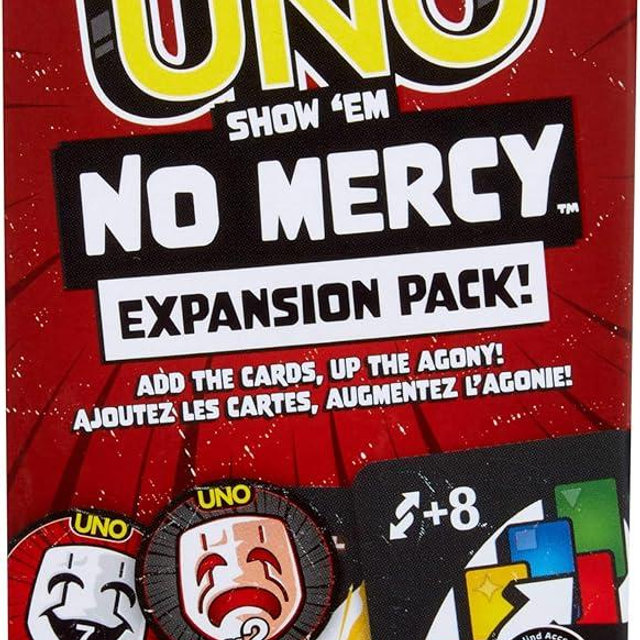 Mattel Games UNO Show 'Em No Mercy Card Game Expansion Pack for Kids, Adults & Family Nights