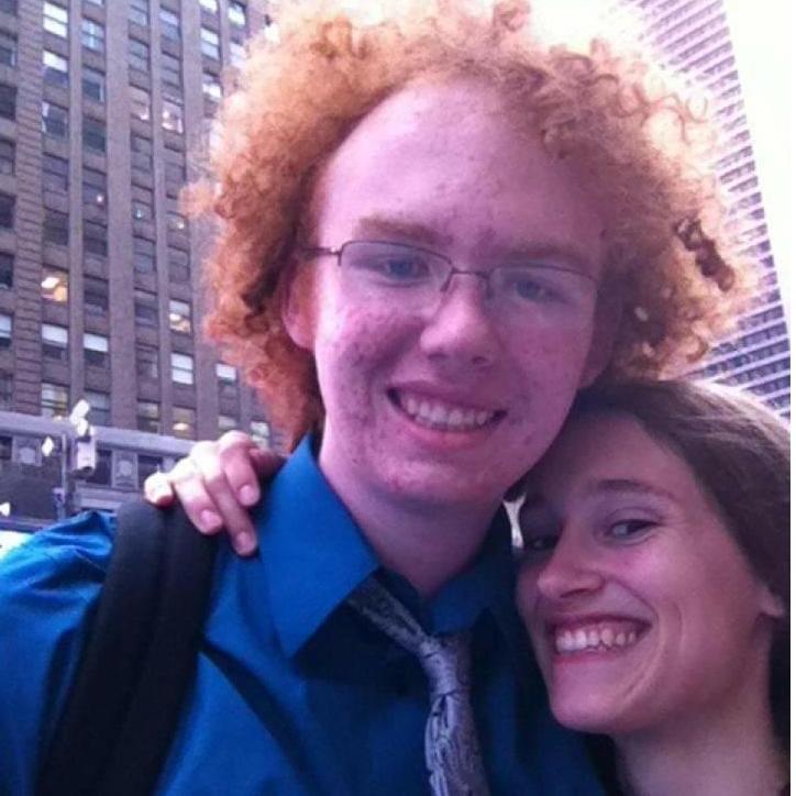 This was taken just before going to see a show on Broadway—Jake's first one!