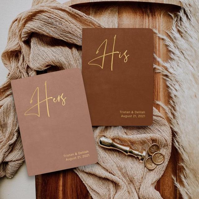 Custom wedding vow books