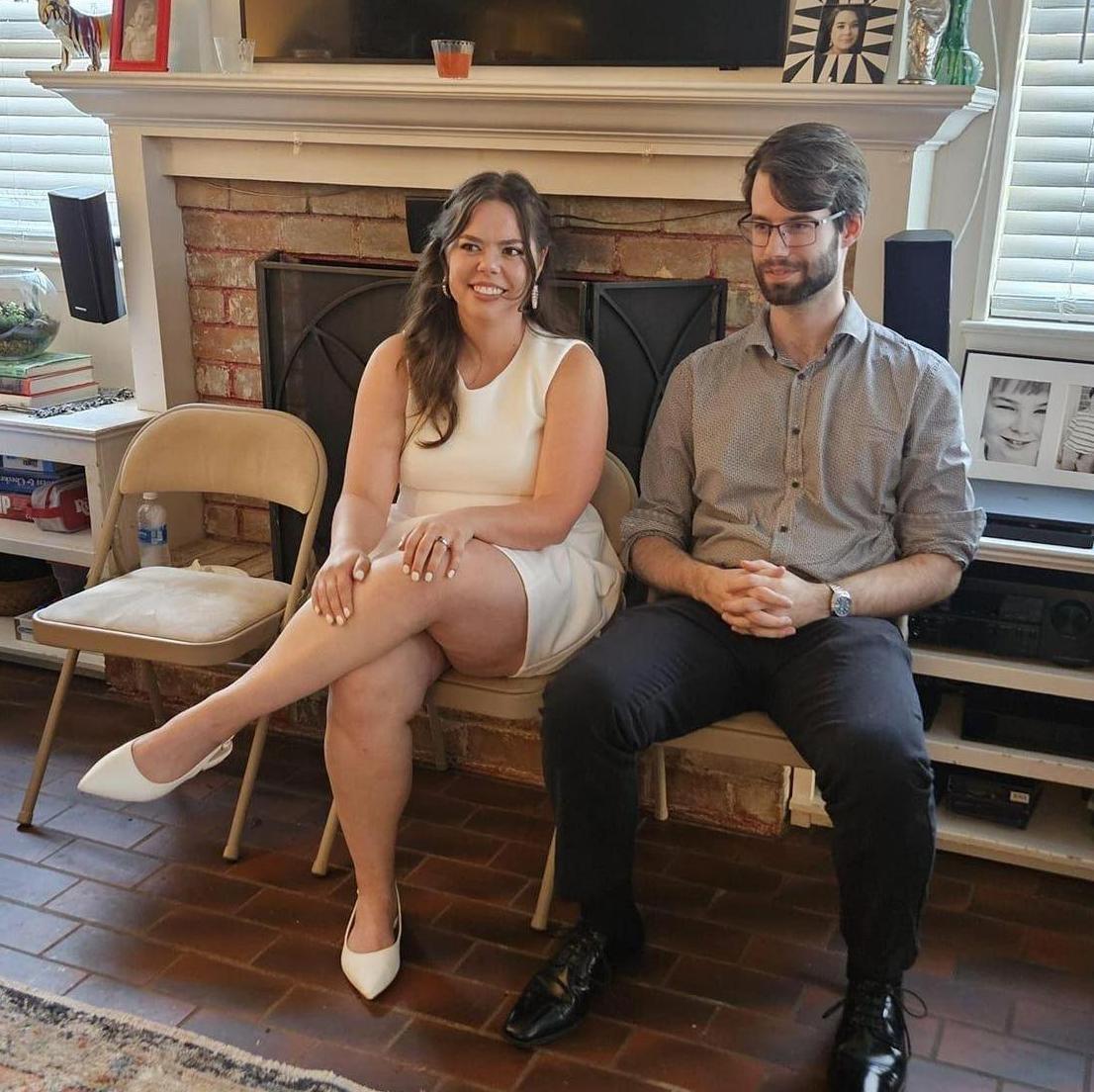 At our engagement party!
