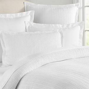 Honeycomb Duvet Cover, King/Cal. King, White