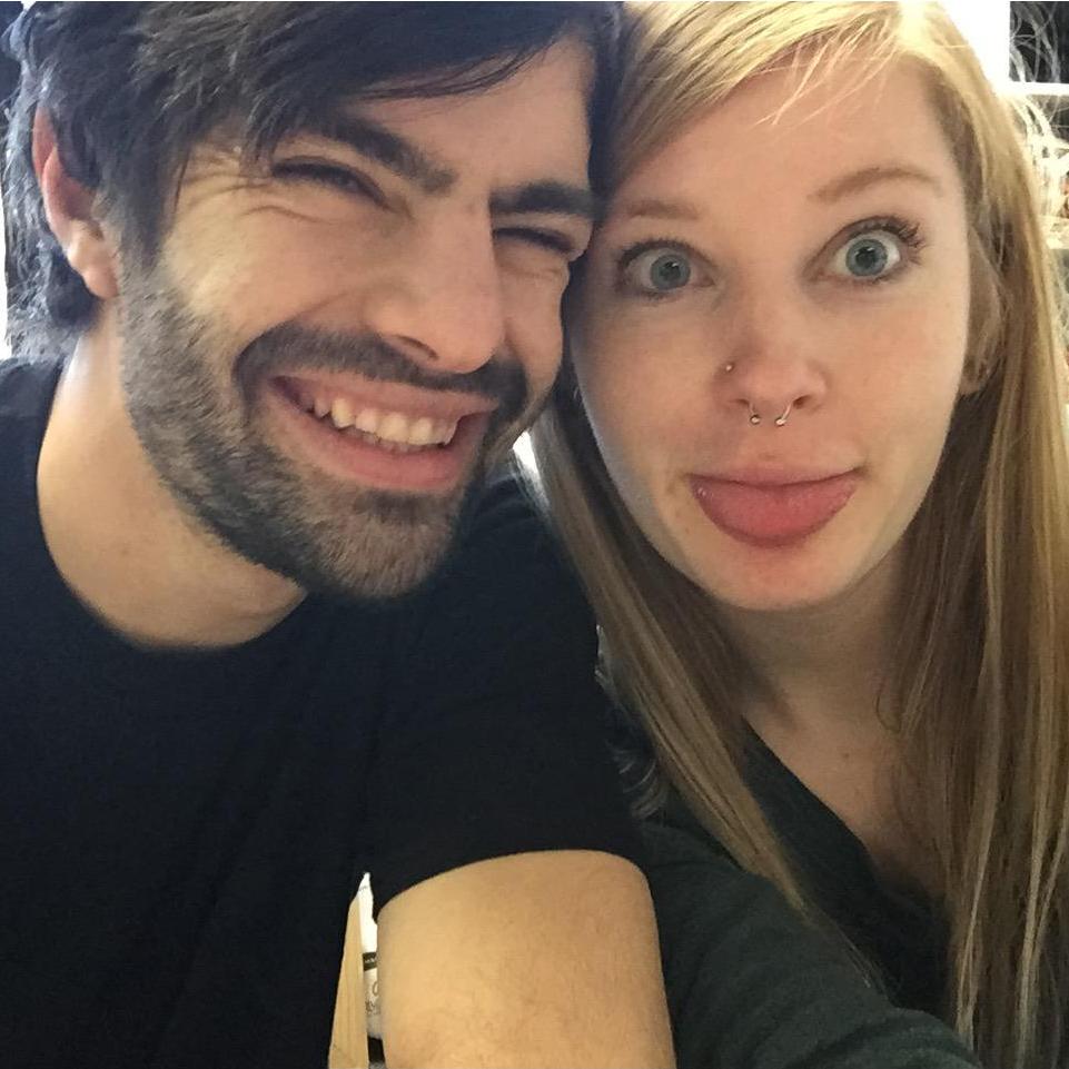 Us hanging out in our art studios at Pratt. Probably the winter of 2016.