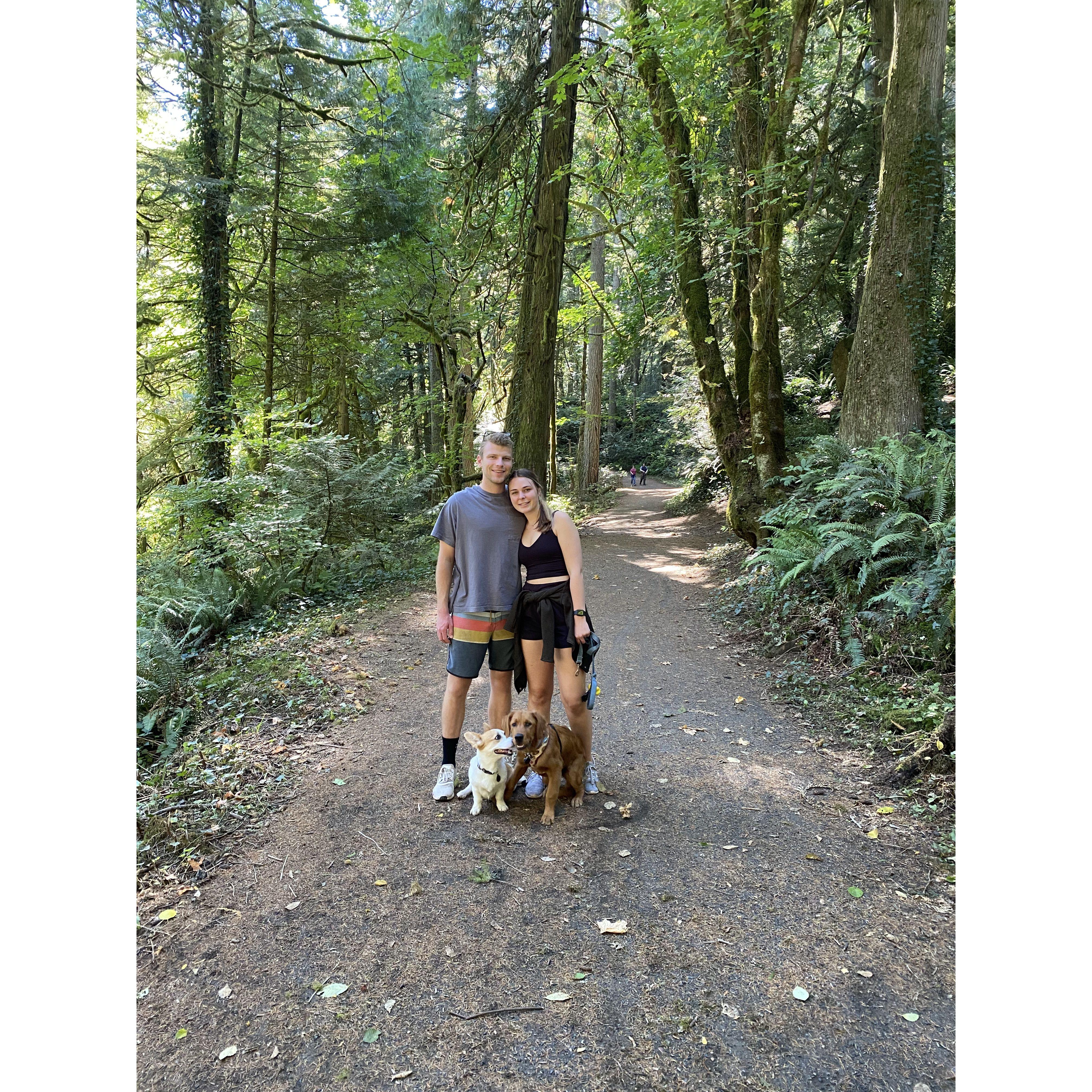 Our first family picture together as a family of four - September 2021