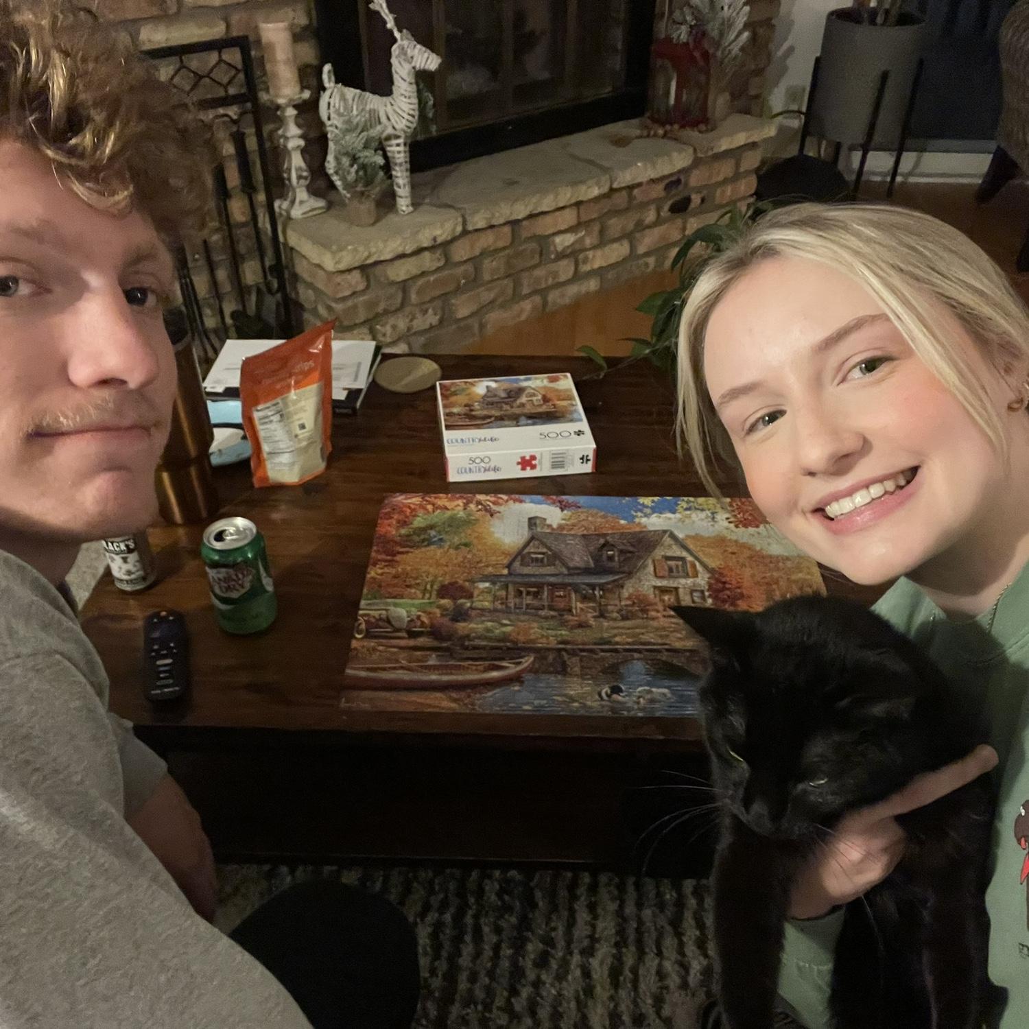 Puzzling at home