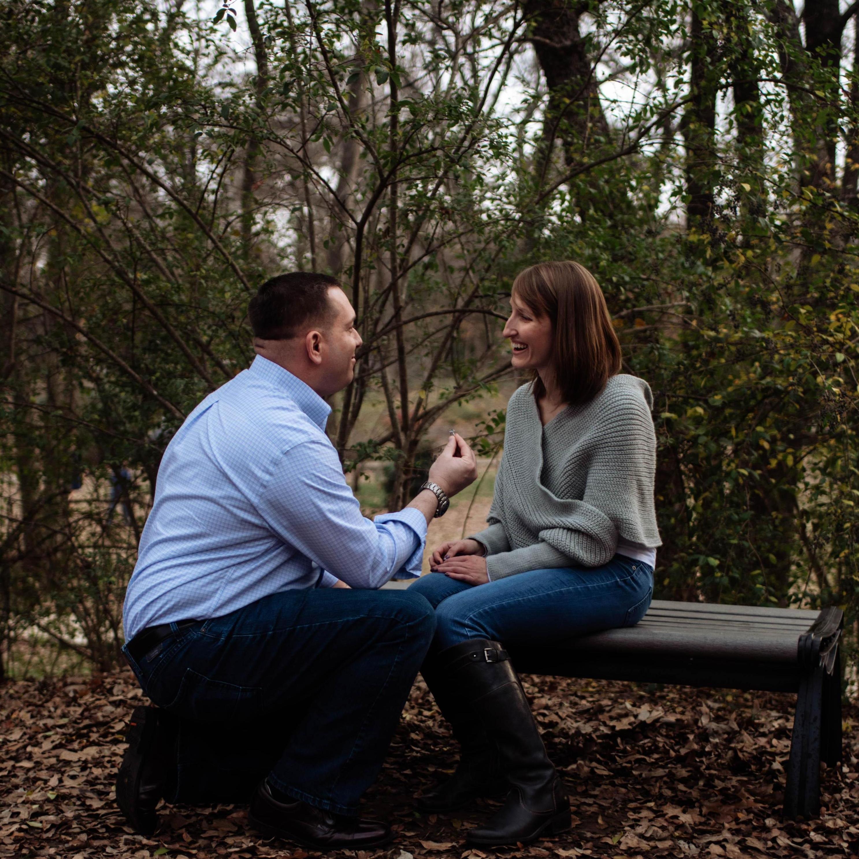 The proposal (spoiler alert, Jenny said yes!)