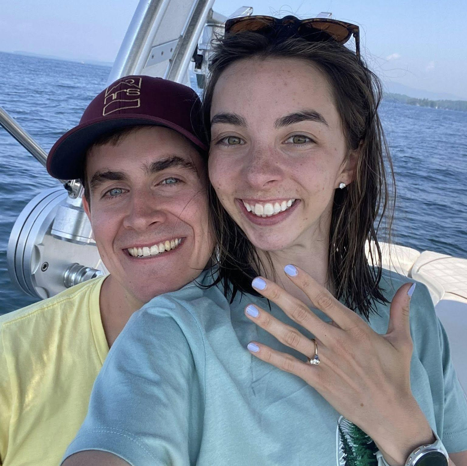 She said "Oh my God" about 20 times and then "Yes!"