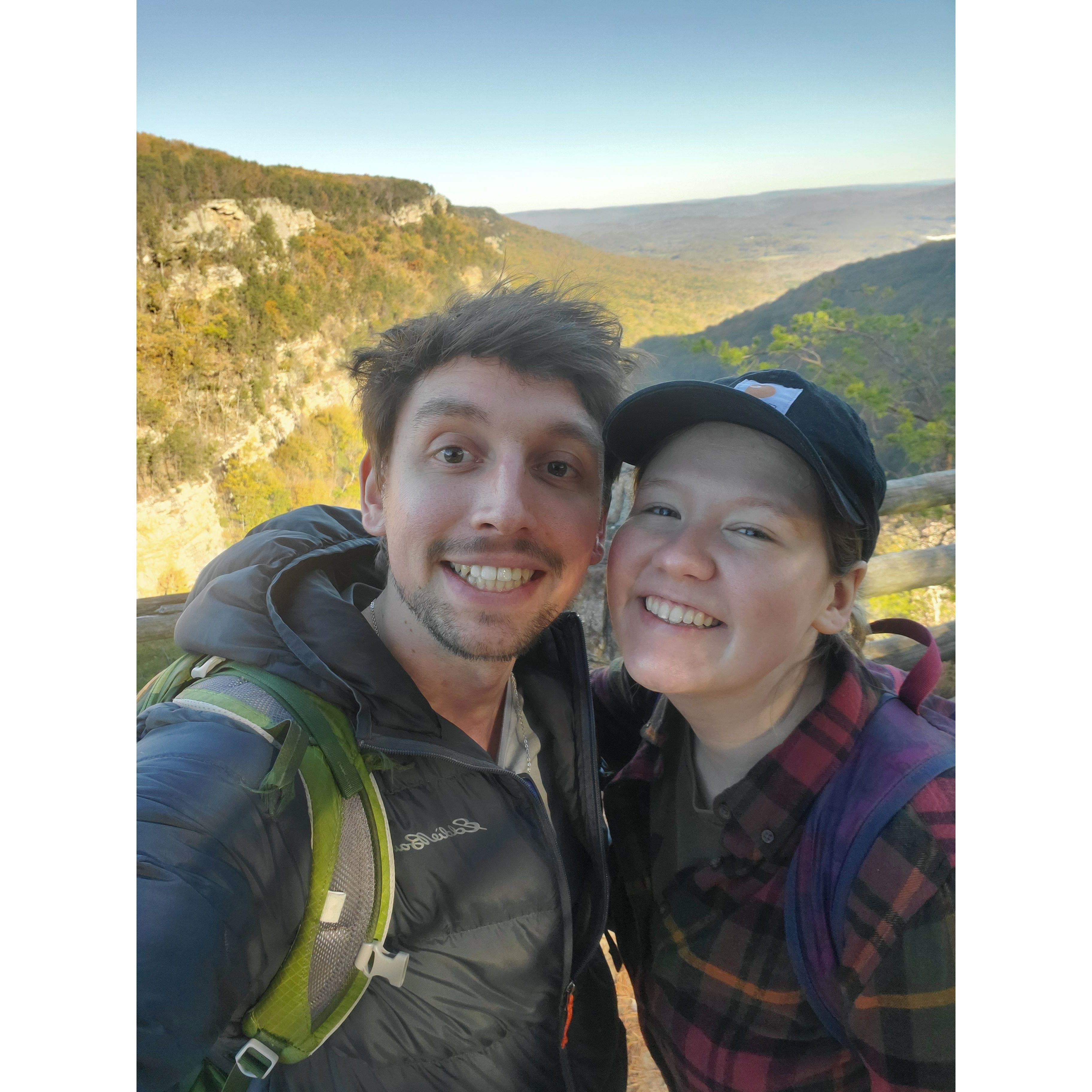 A hike a Cloudland Canyon State Park