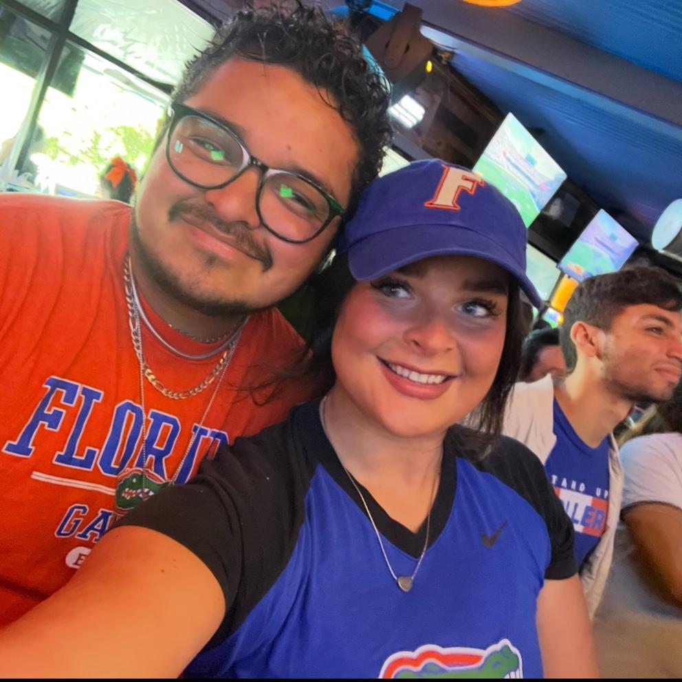 Watching the gators win!
