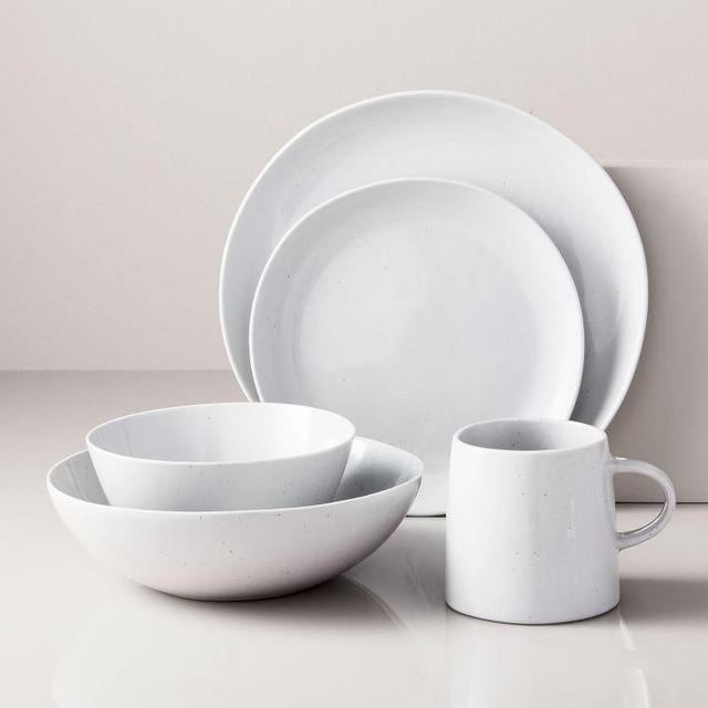 Set of 4 Mugs - West Elm Richmond Speckled Bone Stoneware
