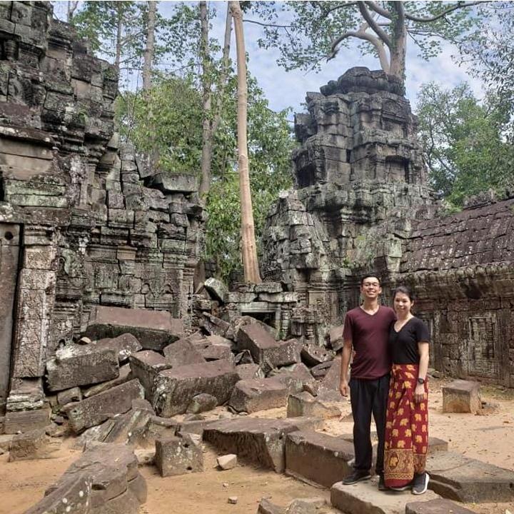 The ruins in Angkor Wat, Cambodia