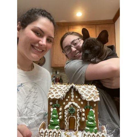 First family gingerbread house