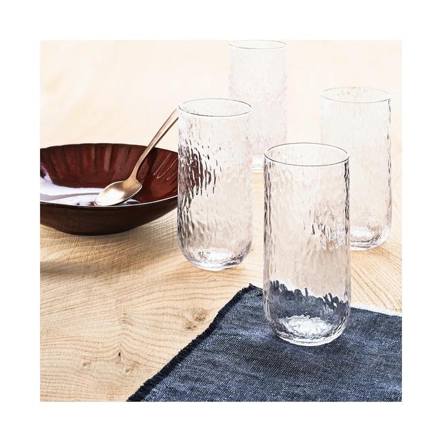 Lucky Brand Textured Highball Glasses, Set of 4, Created For Macy's