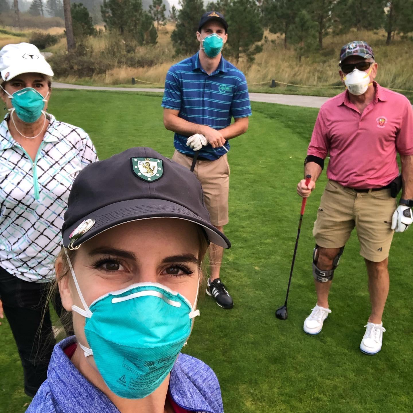 N95 golfing right before proposal