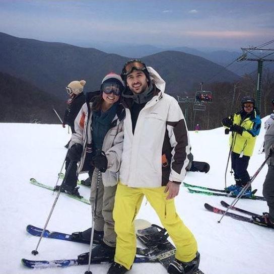 First ski trip for Mali at Wintergreen, VA - 2/2017