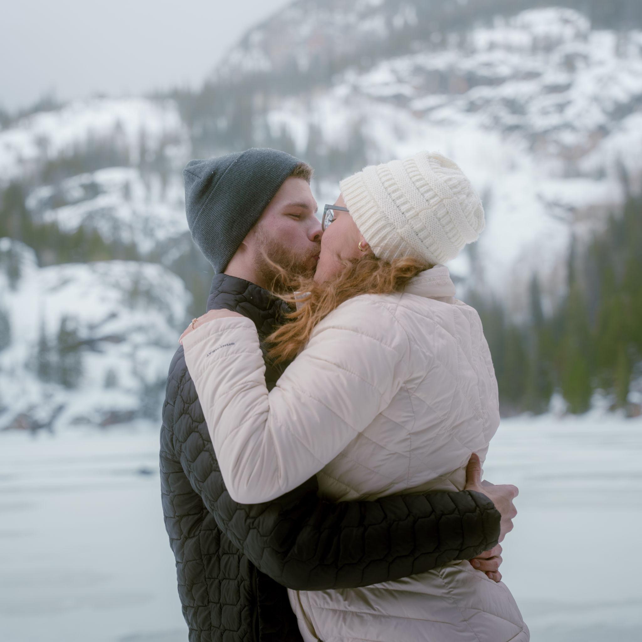 Proposal at Bear Lake, Estes Park Colorado. Aimee had no idea...well she definitely had her suspicions.