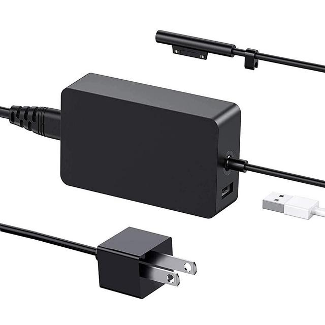 [Upgraded Version] Surface Pro Charger 65W for Surface Pro 3/4/5/6/7 Power Supply Adapter, Compatible for Both Microsoft Surface Book Laptop/Tablet，Works with 65W&44W&36W&24W (6.6 Ft Cord)