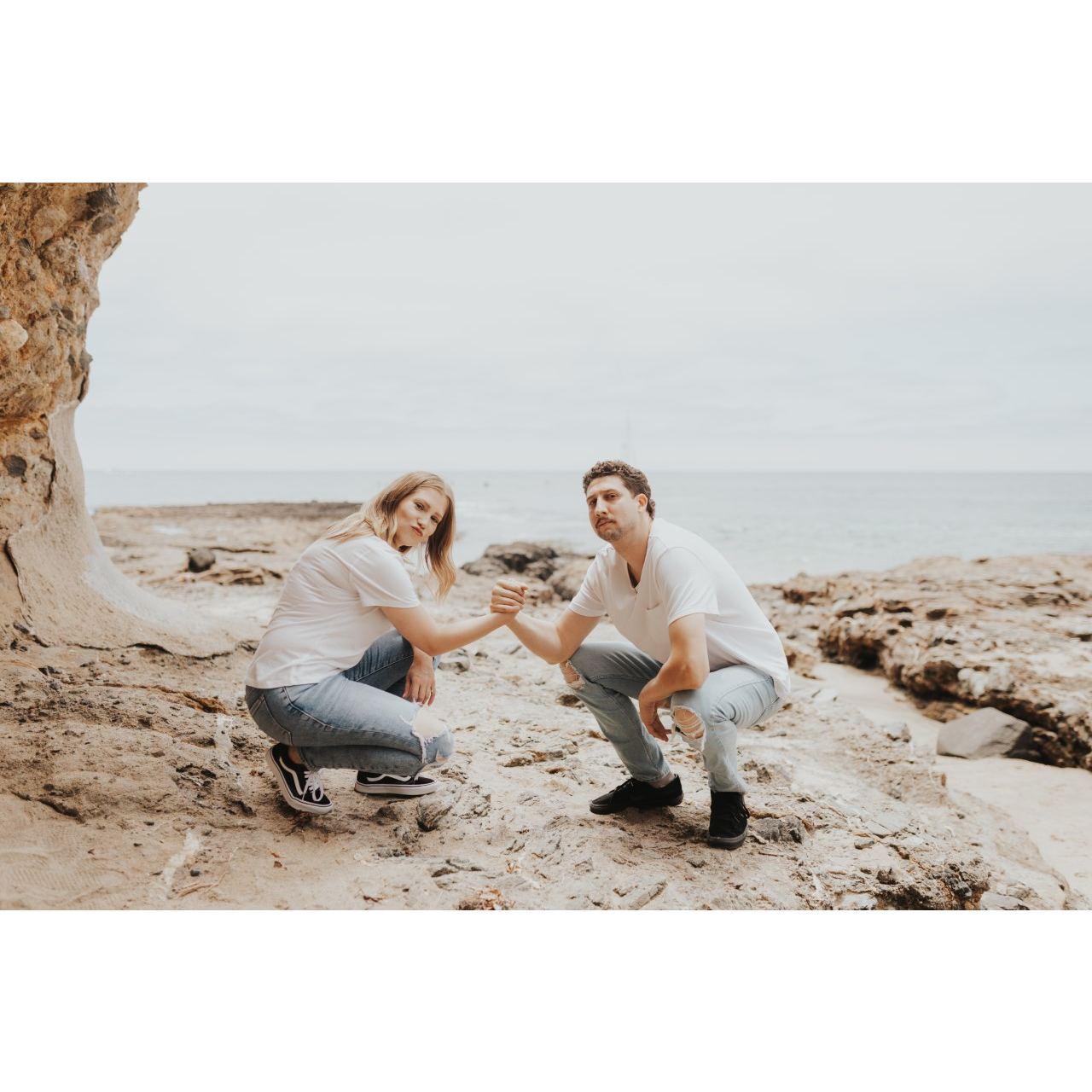 Our "personality" photo from the engagement shoot.