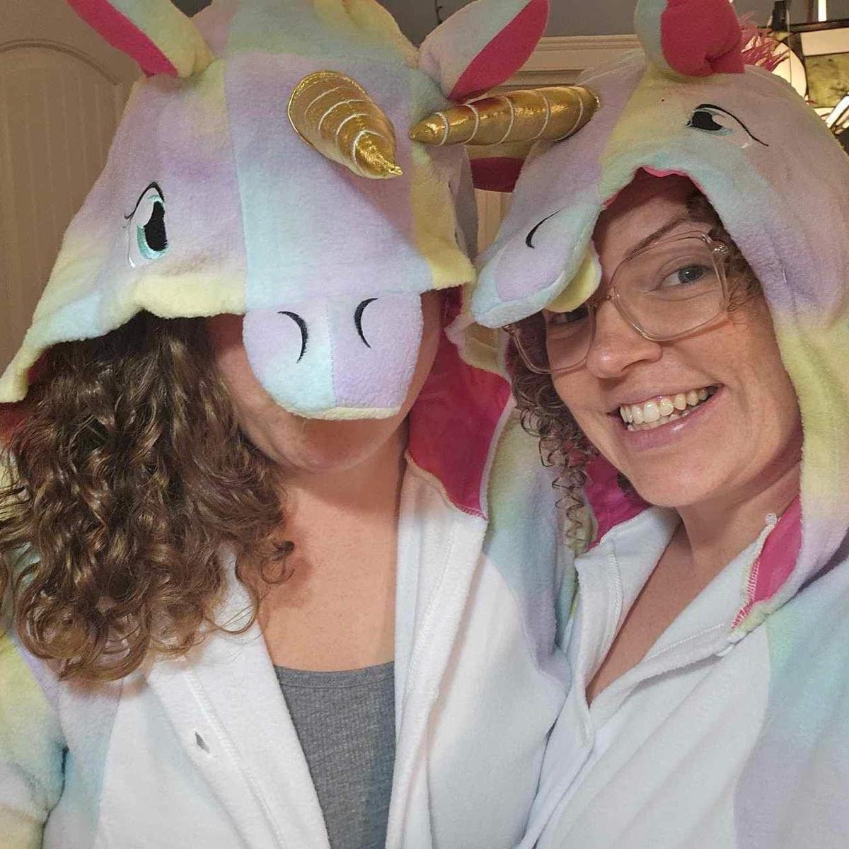 Can you guess who was more excited to be a unicorn for halloween?