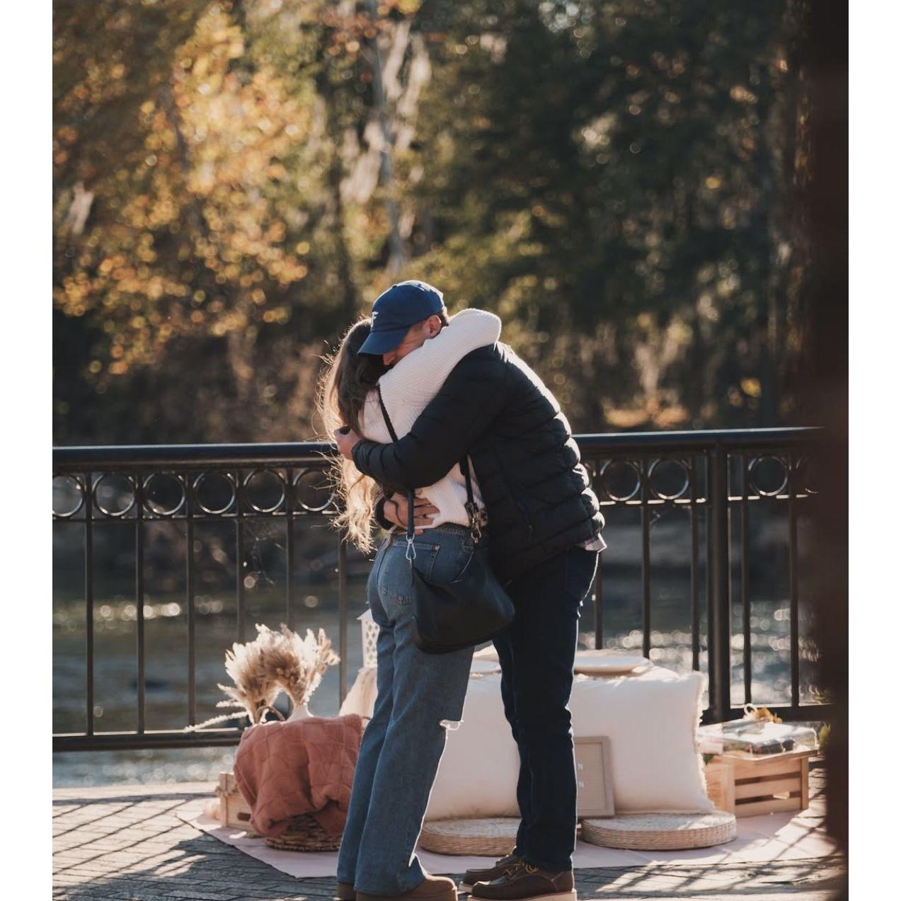 Right after saying yes!