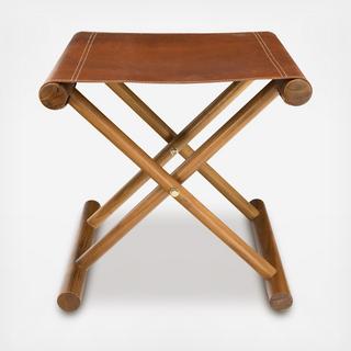 Foldable Leather Stool