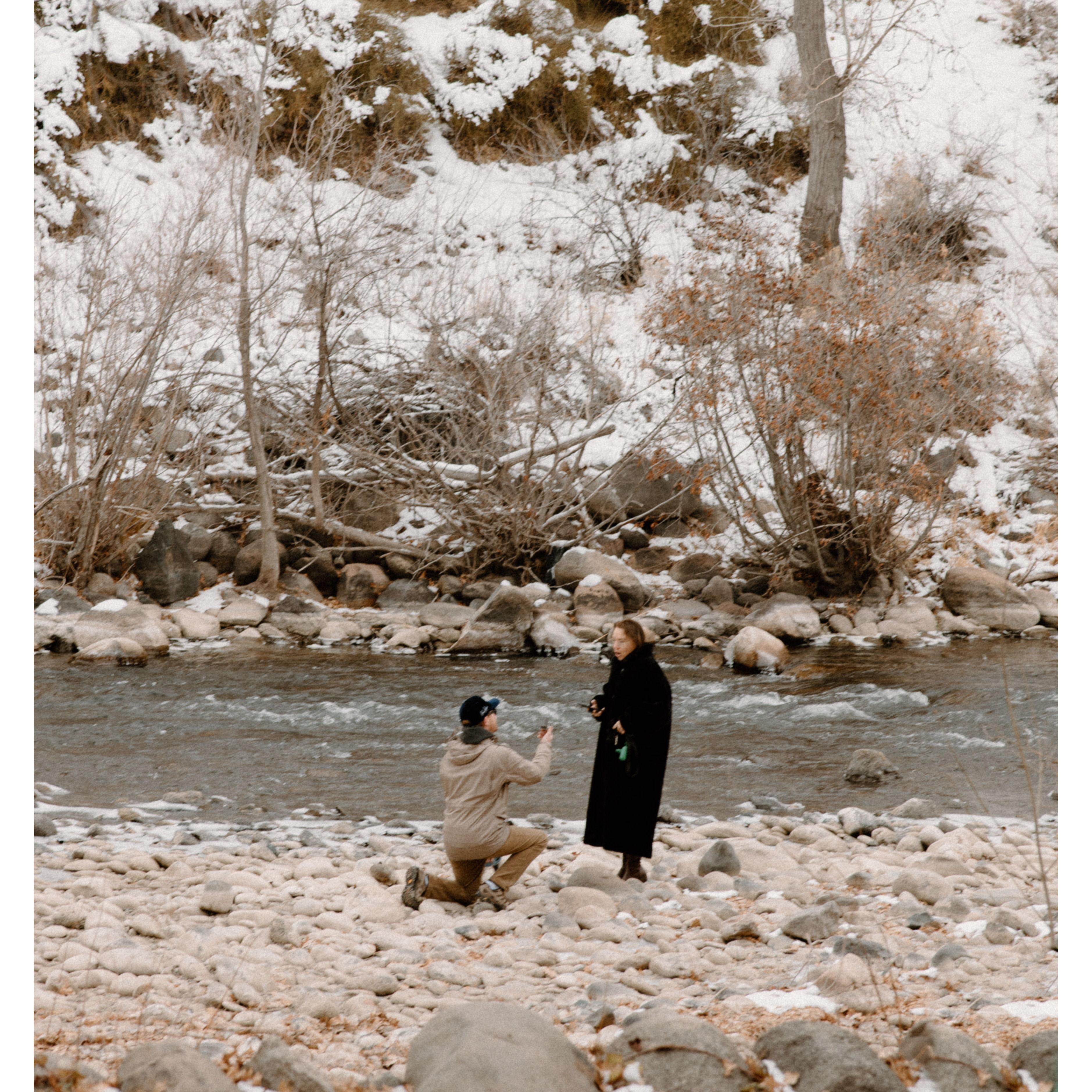 The proposal - photo taken by Alley